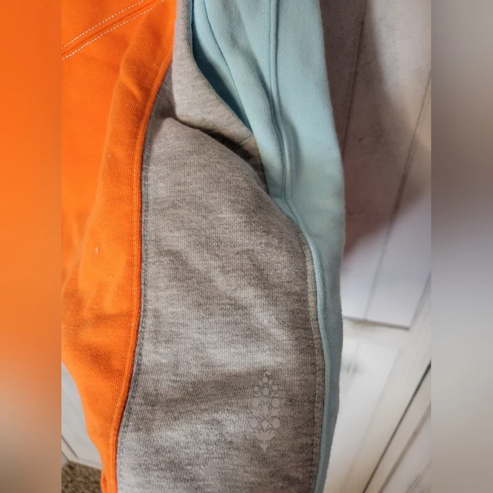 Nwot Freenpeople Peice Of Me Color Block Shorts Blue Orange - Picture 3 of 6